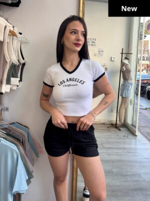 Remera Morley Cuello V «LOS ANGELES»